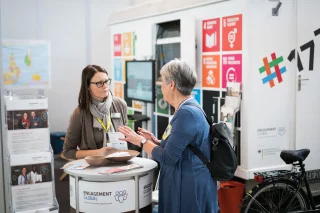 Engagement Global auf der Messe Fair Handeln 2018 in Stuttgart.