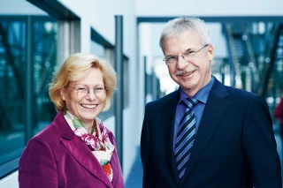 Die Geschäftsführer Gabriela Büssemaker und Bernd Krupp